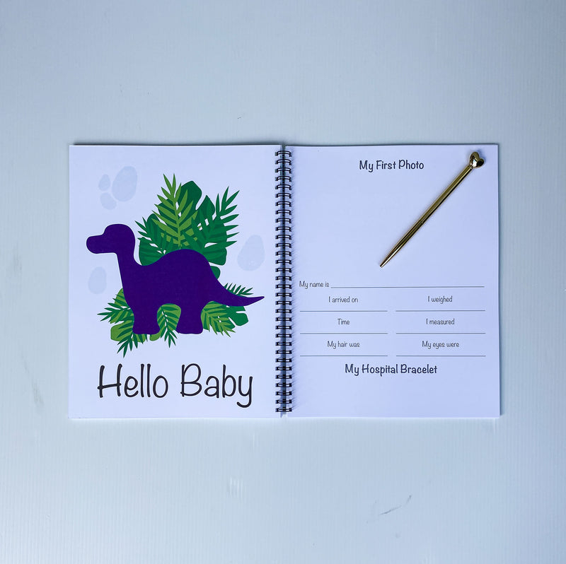 baby book dinosaur pages hello baby 