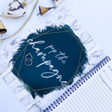 pop the champagne wedding memory book page