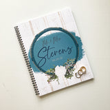 wedding memory book- peonies - cover