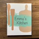 Baby Food Diary cover page with personalization