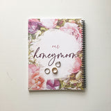 pink and purple TulipsWedding Memory Book- honeymoon